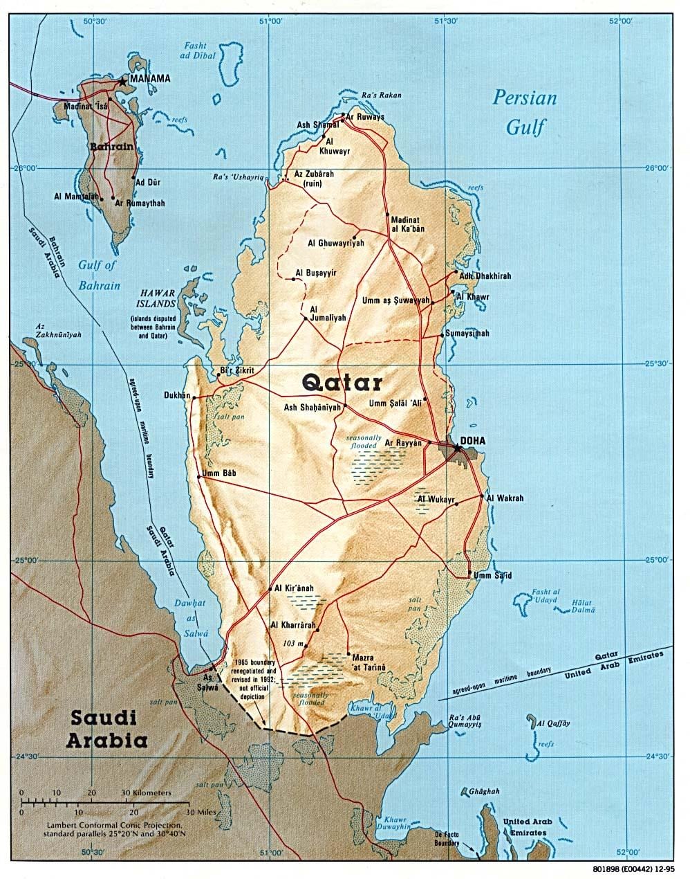 nova área industrial qatar mapa