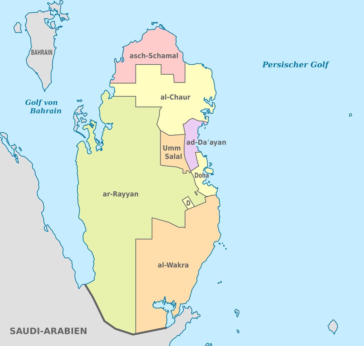 Mapa do qatar vetor