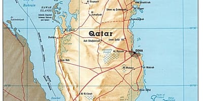 Nova área industrial qatar mapa