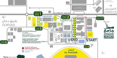 Mapa da qatar foundation
