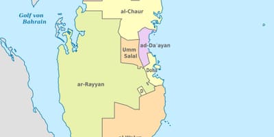 Mapa do qatar vetor