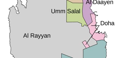 Mapa do qatar município 